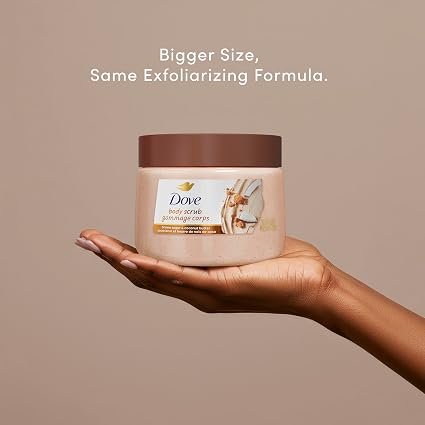 Dove Brown Sugar and Coconut Butter Body Scrub Exfoliates and Deeply 15 oz | For dry, dull skin, Helps deeply nourish skin, With Dove moisturizing cream, Brown Sugar & Coconut Butter - Image 2