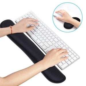 Keyboard & Mouse Wrist Rest Set – Memory Foam Gel Support Cushion for Comfort